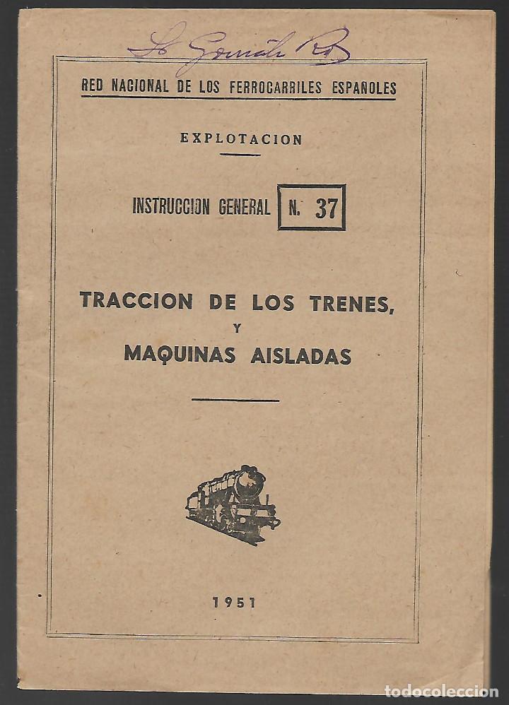 Militaria: LIBRITO DE RED NACIONAL FERROCARRILES,- N&ordm; 37.-VER FOTOS