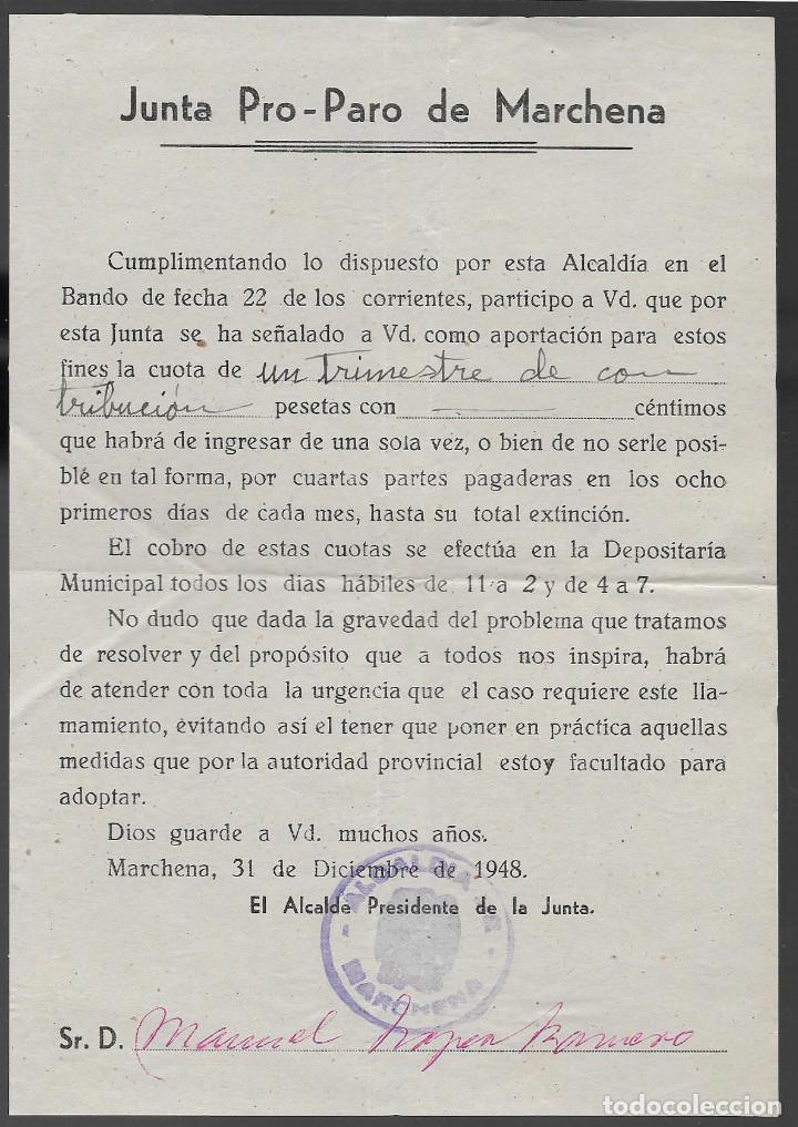 Military Antiques: MARCHENA- SEVILLA,- PRO - PARO DE MARCHENA-VER FOTO
