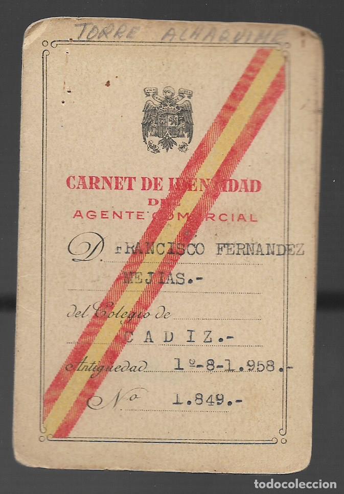 Military Antiques: TORRE ALHAQUIME--CADIZ-- CARNET AGENTE COMERCIAL- VER FOTO