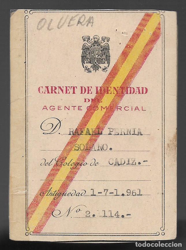 Military Antiques: OLVERA--CADIZ-- CARNET AGENTE COMERCIAL- VER FOTO