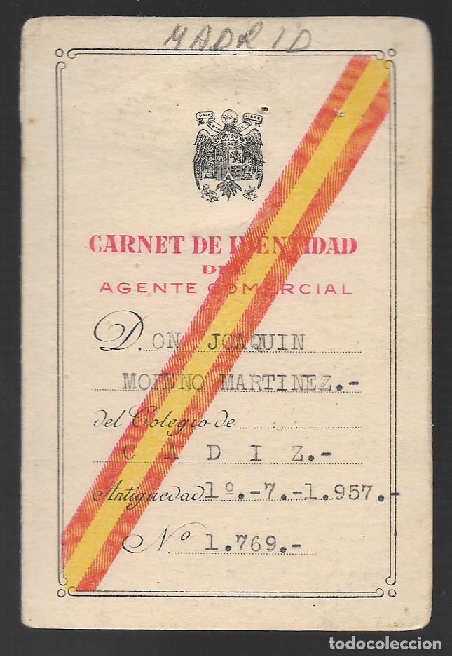 Militaria: MADRID-- CARNET AGENTE COMERCIAL- VER FOTO