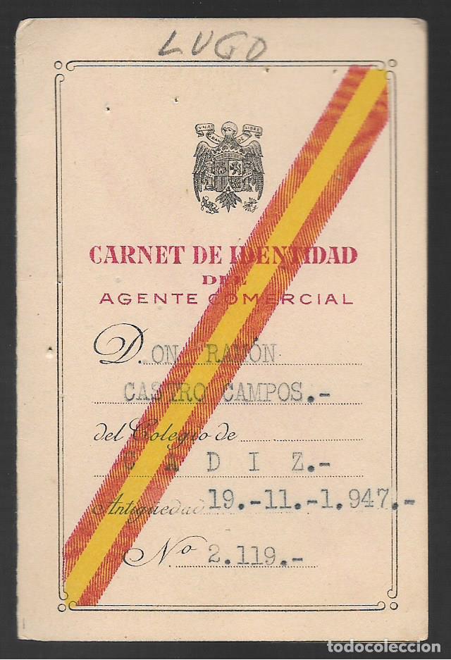 Militaria: LUGO-- CARNET AGENTE COMERCIAL- VER FOTO