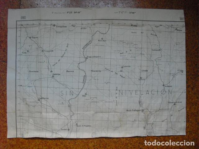 Militaria: GUERRA CIVIL MAPA DE OS DE BALAGUER EJERCITO NACIONAL 1:50000