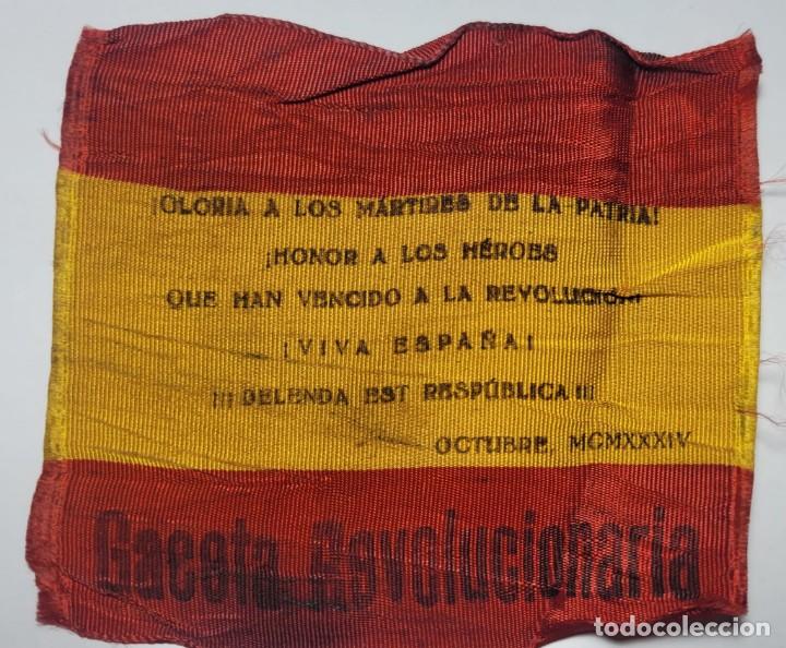 Military Antiques: Bandera patri&oacute;tica 1934 9x9cm &iexcl;Viva Espa&ntilde;a! Delenda est Rep&uacute;blica Gaceta Revolucionaria