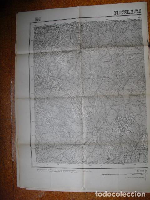 Military Antiques: GUERRA CIVIL MAPA DE NAVALCARNERO ( MEDIA HOJA OCCIDENTAL) EJERCITO NACIONAL 1:25000 90X70 CMS