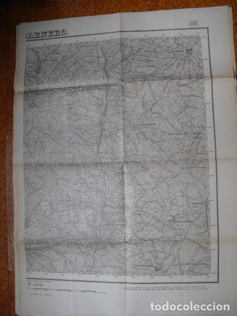 Militaria: GUERRA CIVIL MAPA DE NAVALCARNERO ( MEDIA HOJA ORIENTAL) EJERCITO NACIONAL 1:25000 90X70 CMS