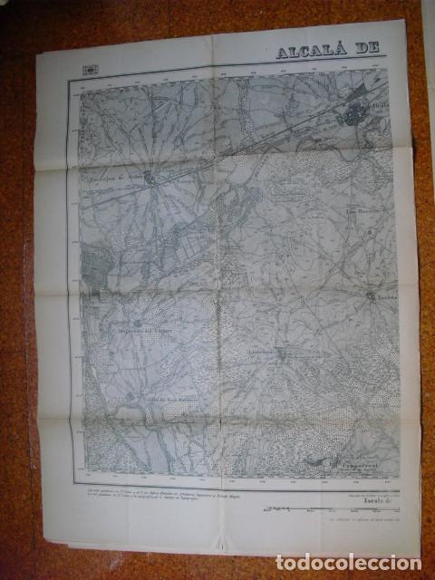 Military Antiques: GUERRA CIVIL MAPA DE ALCALA DE HENARES ( MEDIA HOJA OCCIDENTAL) EJERCITO NACIONAL 1:25000 90X70 CMS