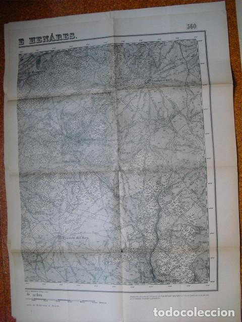 Military Antiques: GUERRA CIVIL MAPA DE ALCALA DE HENARES ( MEDIA HOJA ORIENTAL) EJERCITO NACIONAL 1:25000 90X70 CMS