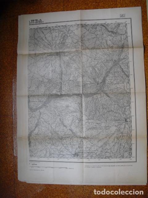 Militaria: GUERRA CIVIL MAPA DE ARGANDA ( MEDIA HOJA ORIENTAL) EJERCITO NACIONAL 1:25000 90X70 CMS