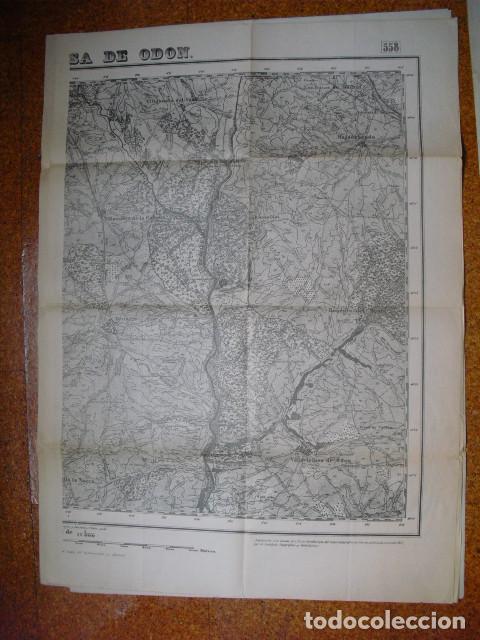 Militaria: GUERRA CIVIL MAPA DE VILLAVICIOSA DE ODON ( MEDIA HOJA ORIENTAL) EJ. NACIONAL 1:25000 90X70 CMS