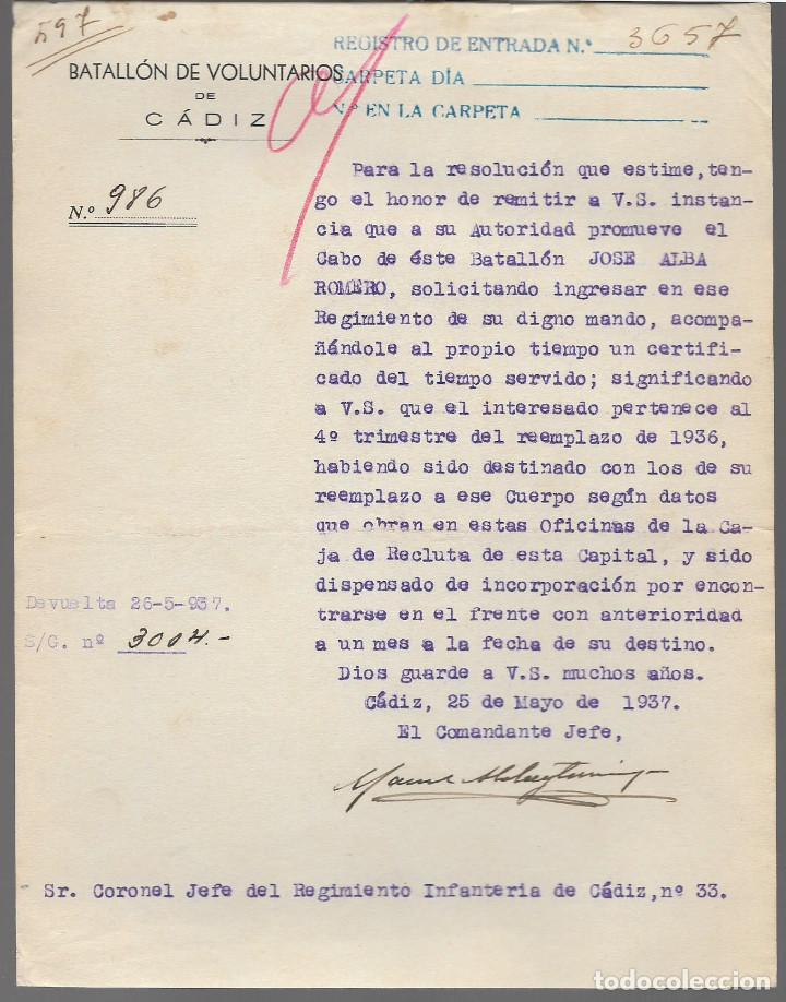 Military Antiques: CADIZ,- BATALLON DE VOLUNTARIOS DE CADIZ,- VER FOTO