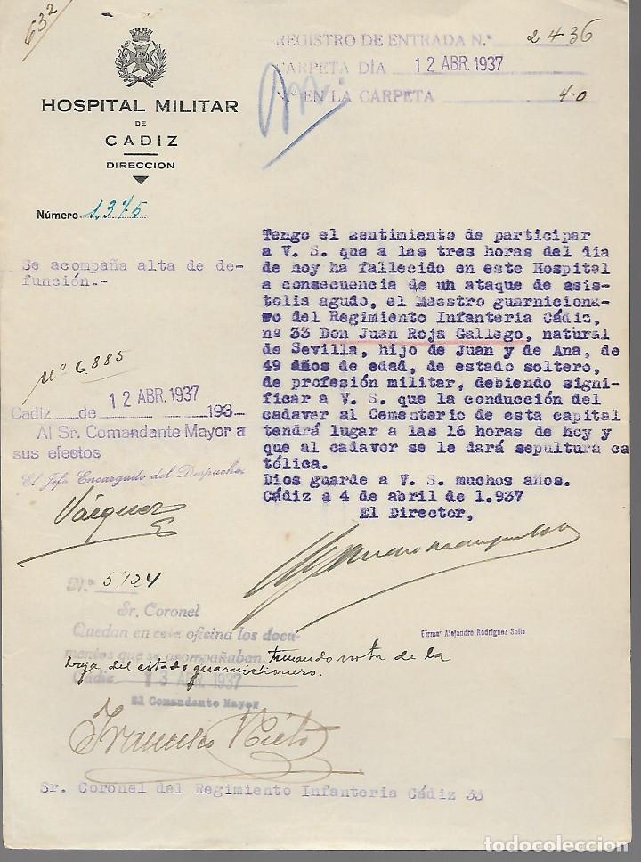 Military Antiques: CADIZ,- HOSPITAL MILITAR- VER FOTO