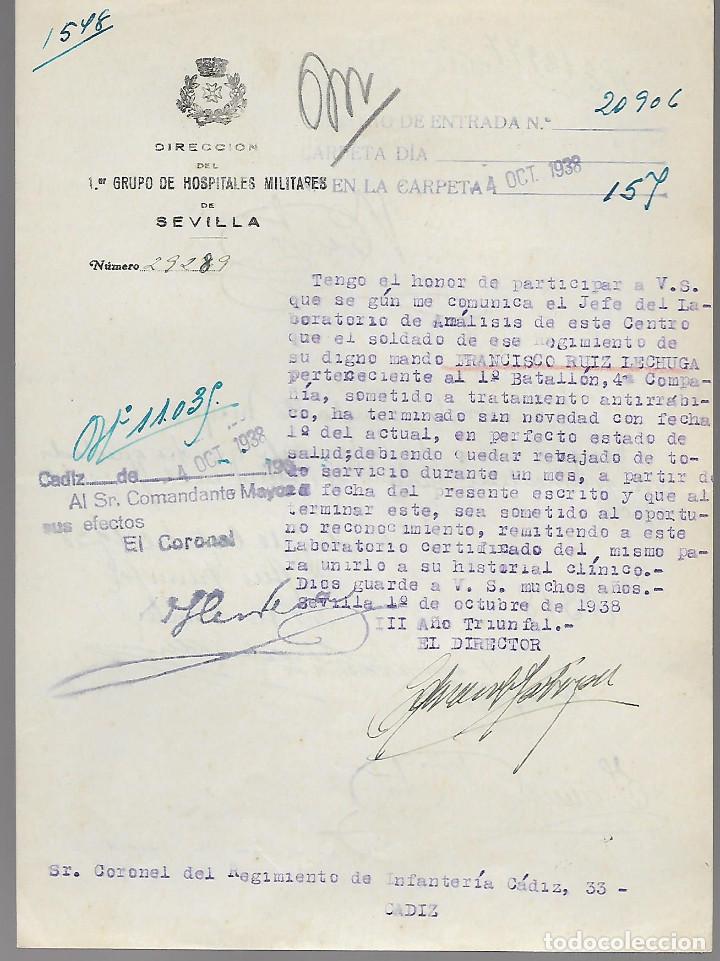 Military Antiques: SEVILLA,- 1er,. GRUPO DE HOSPITALES MILITARES, VER FOTO