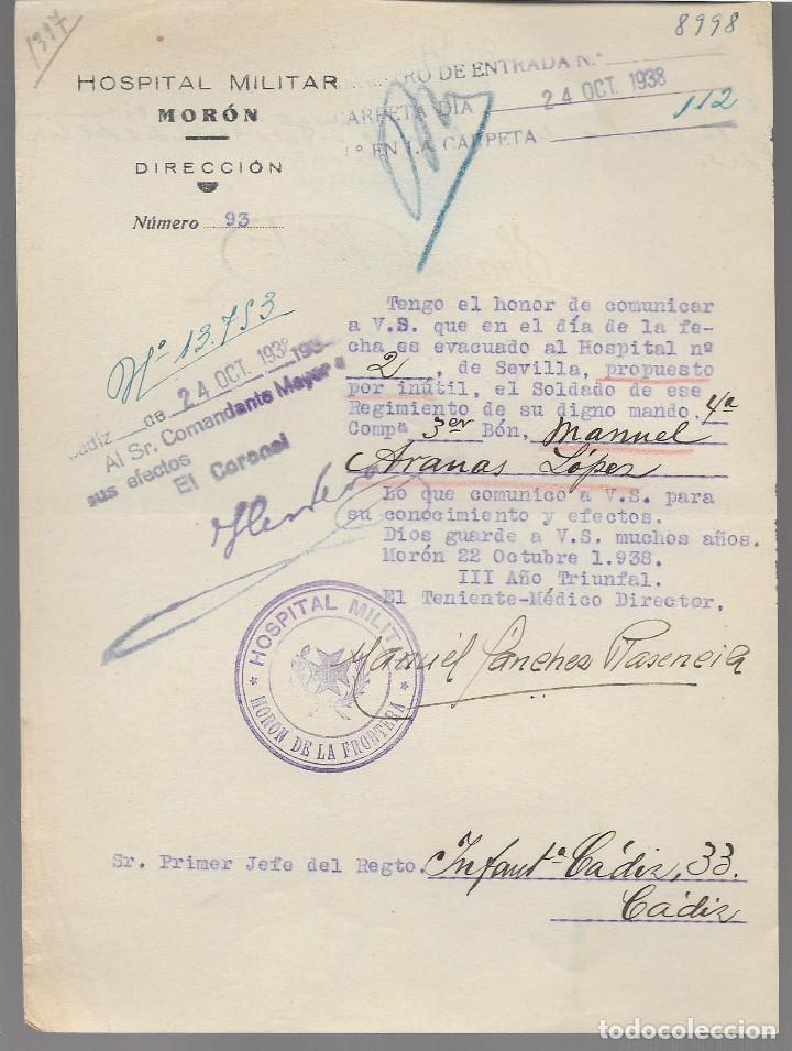 Military Antiques: MORON- SEVILLA.- HOSPITAL MILITAR,- VER FOTO