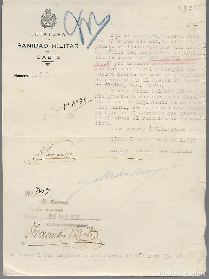 Military Antiques: CADIZ.- SANIDAD MILITAR,- VER FOTO