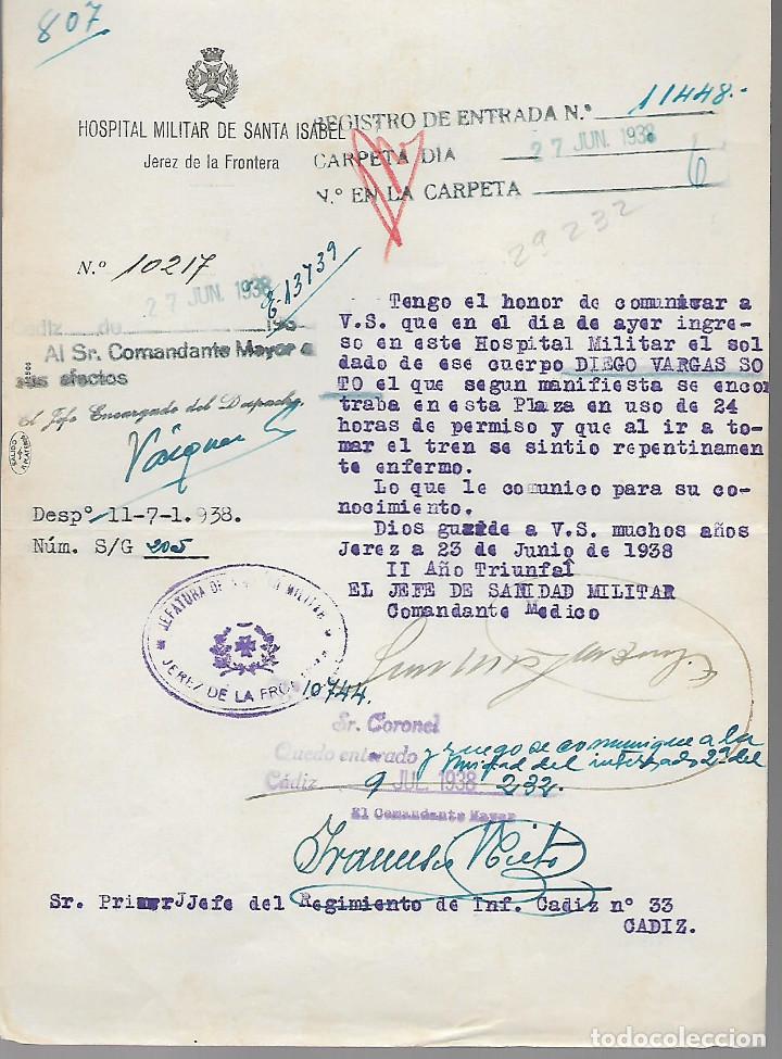 Military Antiques: JEREZ DE LA FRONTERA-CADIZ- HOSPITAL MILITAR SANTA ISABEL,- VER FOTO