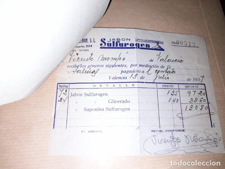 Militaria: Recibo de mercanc&iacute;as para una f&aacute;brica intervenida por el Estado Ministerio Sanidad 1937 guerra civil
