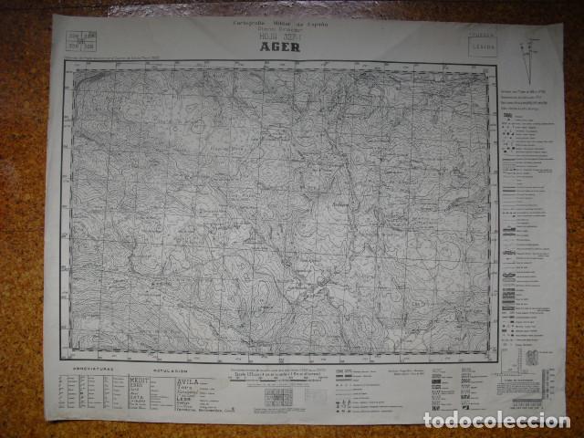Military Antiques: 1938 GUERRA CIVIL MAPA DE AGER E 1:25000 EJERCITO REPUBLICANO