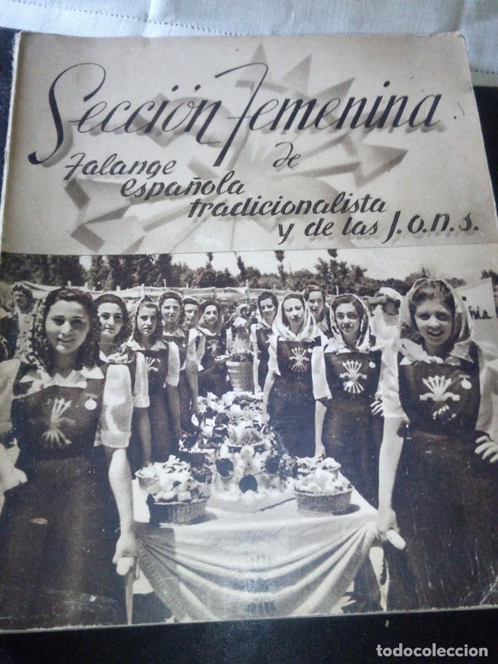 Militaria: ~~~~ SECCI&Oacute;N FEMENINA, FALANGE ESPA&Ntilde;OLA CON SELLO DELEGACI&Oacute;N DE MALAGA, A&Ntilde;O 1939 - 40 ~~~~