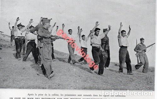 Military Antiques: GUERRA CIVIL, PRISIONEROS, FRENTE DE SOMOSIERRA, 21X11 CMS, RETAL DE PUBLICACION