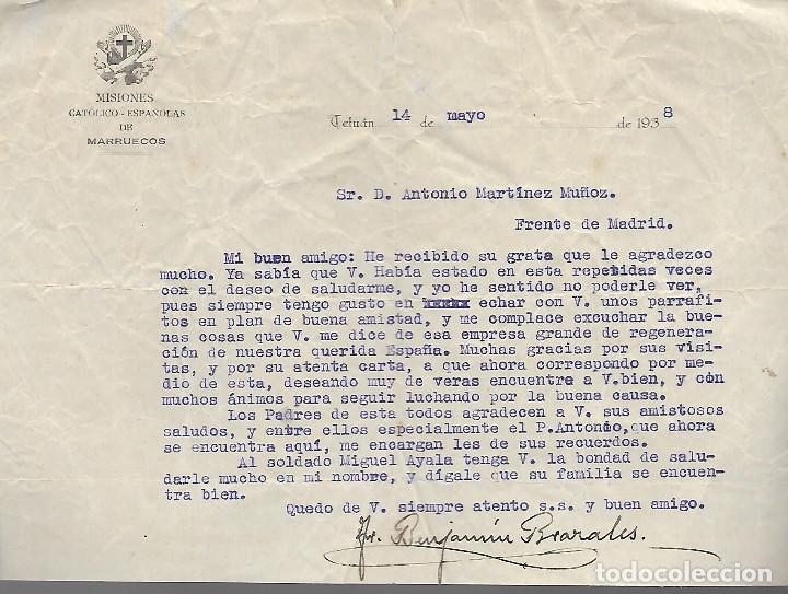 Military Antiques: TETUAN-MARRUECOS- MISIONES CATOLICO-ESPA&Ntilde;OLA- AL FRENTE DE MADRID, MAYO 1938, VER FOTO