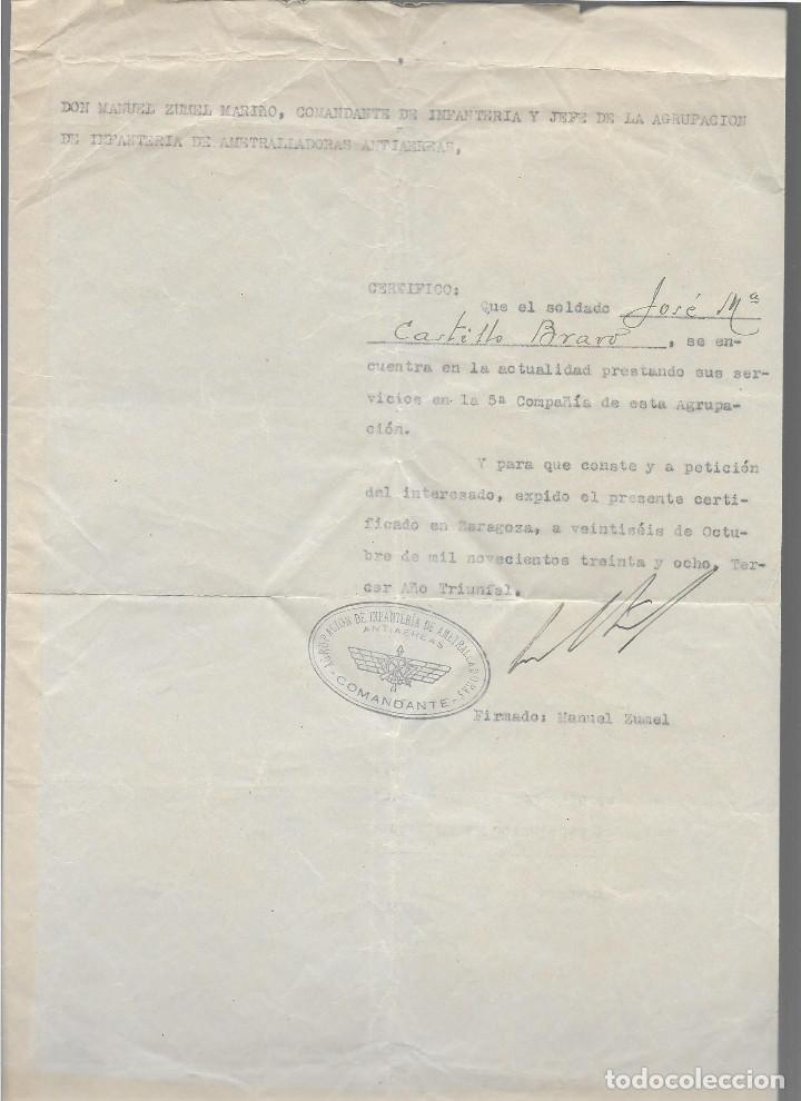Military Antiques: AGRUPACION DE INFANTERIA DE AMETRALLADORAS, COMANDANTE,- MANUEL ZUNEL, A&Ntilde;O 1938, VER FOTO