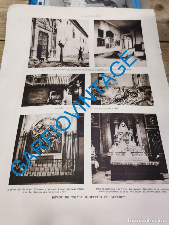 Military Antiques: TOLEDO, GUERRA CIVIL, JOYAS DESTRUIDAS, HOJA DE PUBLICACION, 28X38 CMS