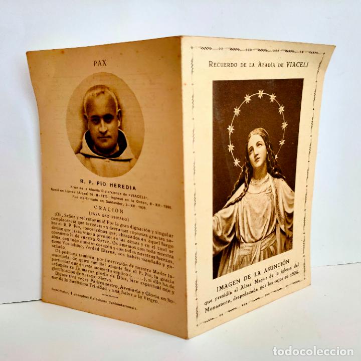 Militaria: Recordatorio R.P. Pio Heredia, martirizado en Santander el 3 del XII de 1935.