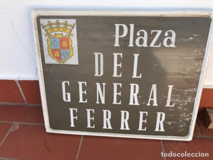 Militaria: PLACA PLAZA GENERAL FERRER - Foto 1