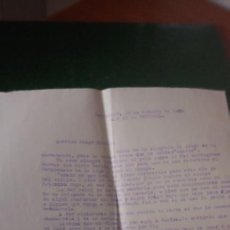 Militaria: CURIOSA CARTA, AÑO 1939. CURIOSA CONVERSACION, DE FUTBOL RACIN SANTANDER ATH BILBAO,ETC
