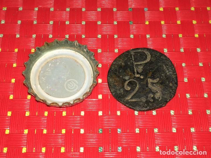 Militaria: MONEDA GUERRA CIVIL - ACU&Ntilde;ACI&Oacute;N PROVINCIA DE ALICANTE - ENCONTRADA EN UNA LIMPIEZA EN PINOSO