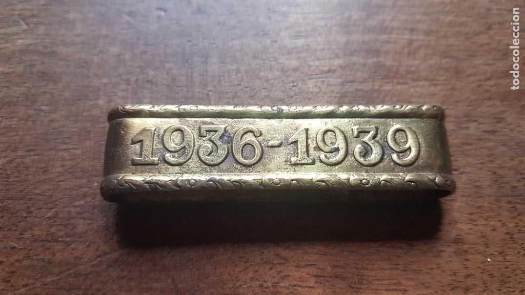 Militaria: Cinta pasador de la banda de la Victoria Guerra civil