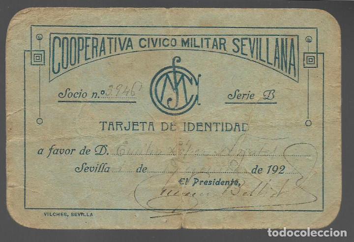 Military Antiques: SEVILLA,-CARNET.- COOPERATIVA CIVICO MILITAR, VER FOTOS