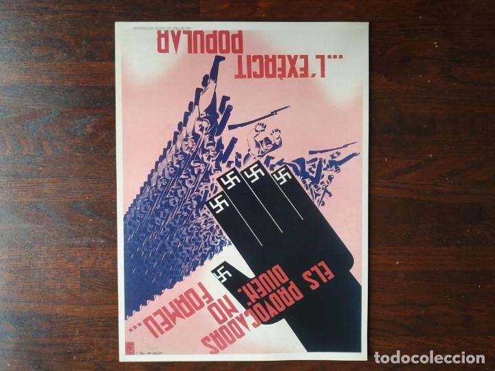Militaria: Els provocadors diuen; no Formeu.. Reproducci&oacute;n cartel Guerra Civil obra Lorenzo Go&ntilde;i 1937