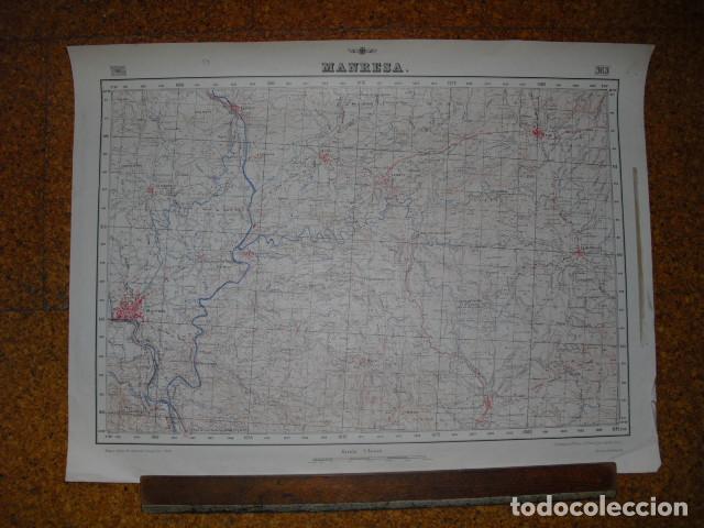 Militaria: 1939 GUERRA CIVIL MAPA DE MANRESA AVIACION MILITAR DEL EJERCITO NACIONAL E 1:50000