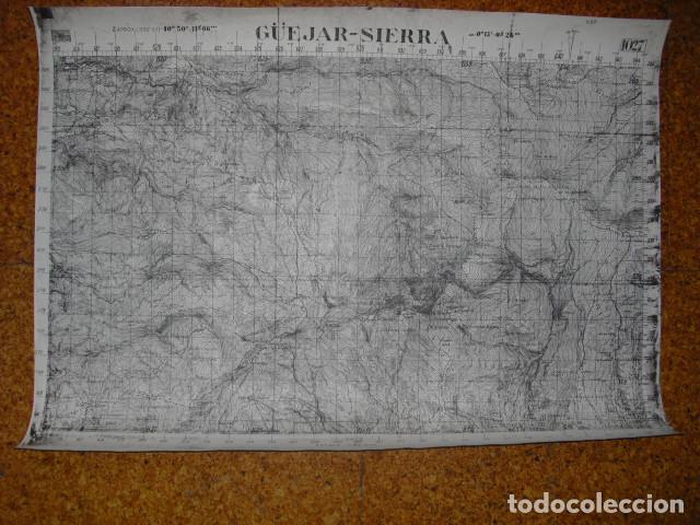 Military Antiques: GUERRA CIVIL MAPA DE G&Uuml;EJAR-SIERRA EJERCITO NACIONAL