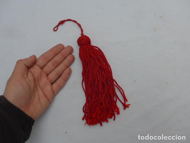 Militaria: ANTIGUO GRAN BORLON O BORLA ROJA PARA BOINA ALFONSINA O CARLISTA REQUETE GUERRA CIVIL