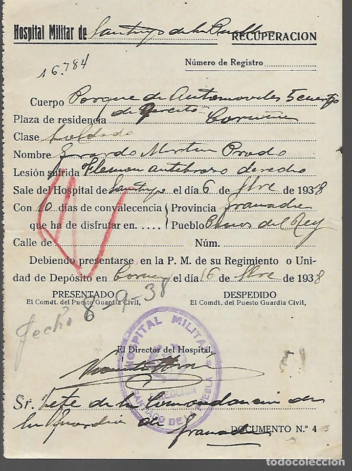 Militaria: SANTIAGO DE LA PUEBLA, HOSPITAL MILITAR, A GRANADA, A&Ntilde;O 1938, VER FOTO