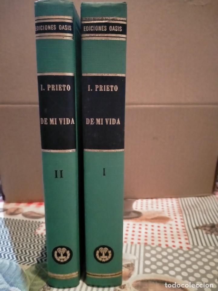 Militaria: INDALECIO PRIETO. DE MI VIDA .(2 TOMOS) . EDICIONES OASIS