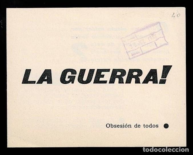 Militaria: L34-13-40 Guerra Civil Diptico PUBLICITARIO del ATLAS GEOGRAFICO DE ESPA&Ntilde;A Tama&ntilde;o 17.50. x 13 cm.2