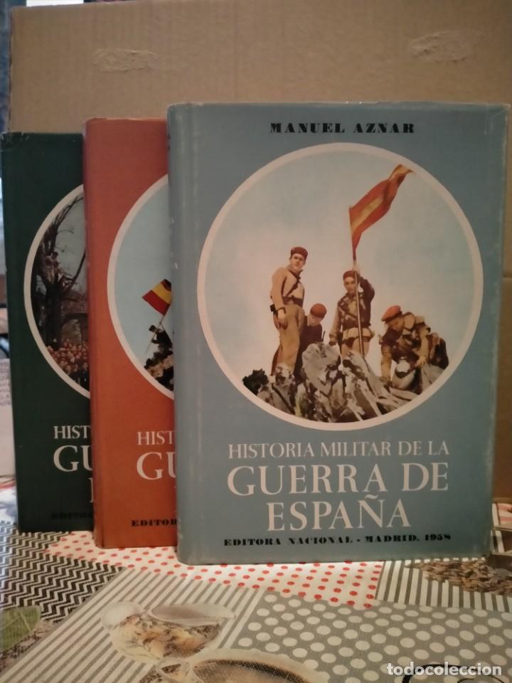 Militaria: MANUEL AZNAR. HISTORIA MILITAR DE LA GUERRA DE ESPA&Ntilde;A .EDITORA NACIONAL