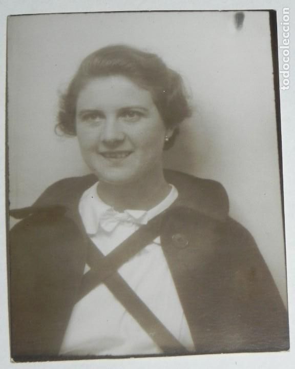 Militaria: ANTIGUA FOTOGRAFIA GUERRA CIVIL, ENFERMERA, MIDE 4,7 X 3,4 CMS.