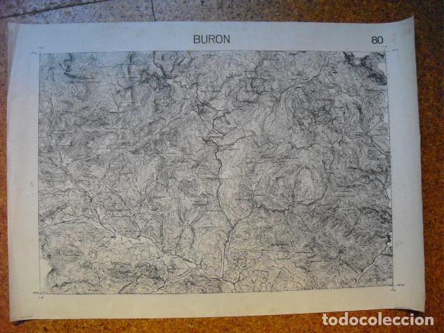 Militaria: GUERRA CIVIL MAPA DE BURON EJERCITO NACIONAL 1.50000