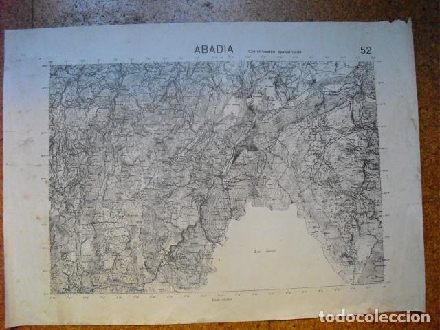 Militaria: GUERRA CIVIL MAPA DE ABADIA EJERCITO NACIONAL 1.50000