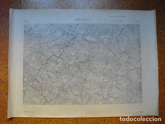 Militaria: GUERRA CIVIL MAPA DE RIA&Ntilde;O EJERCITO NACIONAL 1.50000 S. TOPOCARTOGRAFICA DEL CTV ITALIANO