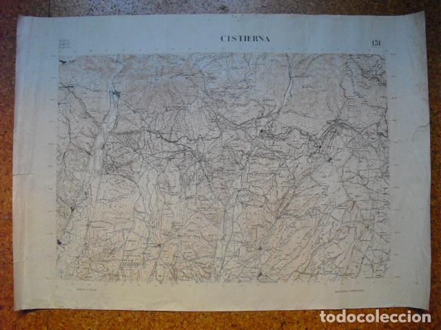 Militaria: GUERRA CIVIL MAPA DE CISTIERNA EJERCITO NACIONAL 1.50000