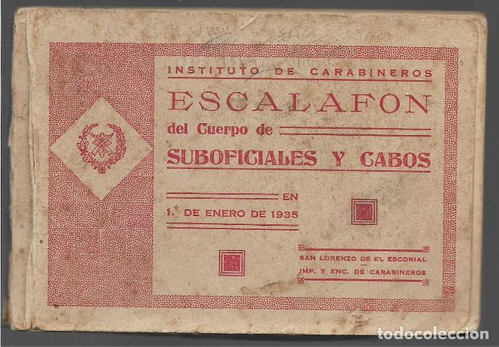 Military Antiques: ISTITUTO DE CARABINEROS. ESCALAFON ..., 244 PAG. VER FOTOS