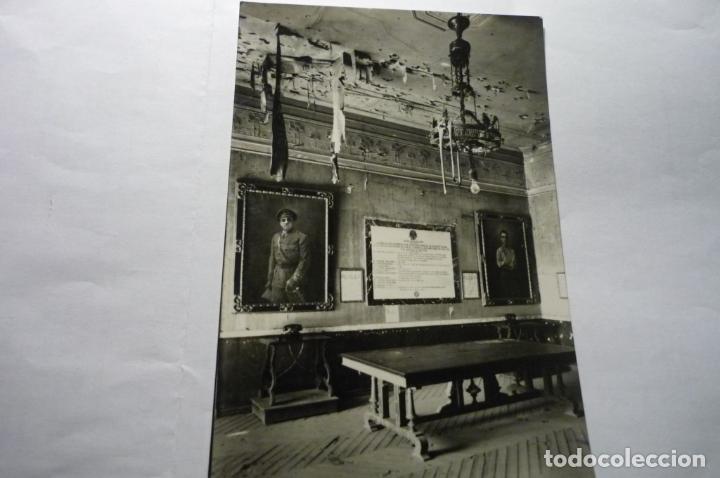 Military Antiques: postal alcazar toledo - dorso conversacion telefonica coronel moscardo y su hijo cm