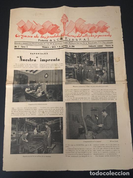 Military Antiques: guerra civil espa&ntilde;ola periodico vida nueva portavoz CNT y FAI 8 noviembre 1936
