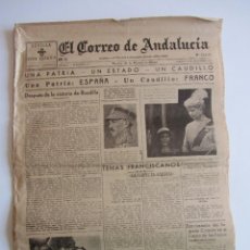 Militaria: EL CORREO DE ANDALUCIA. SEVILLA 19 DICIEMBRE 1936. GUERRA CIVIL. BOADILLA DEL MONTE. HUELVA. CORDOBA